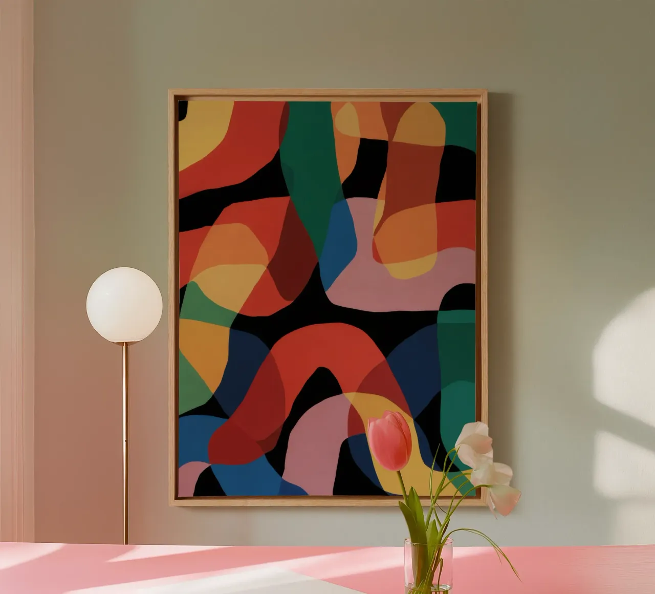 Fluid Shape Dance canvas by Line Fable