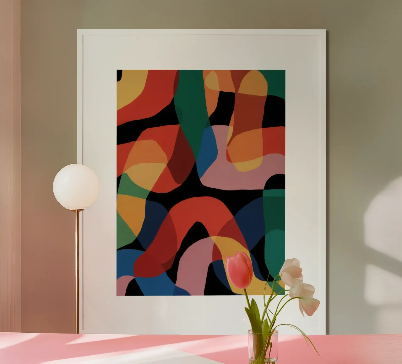 Fluid Shape Dance poster by Line Fable