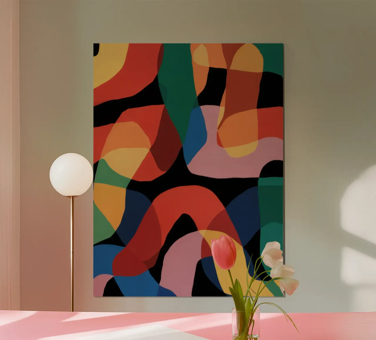 Fluid Shape Dance poster by Line Fable