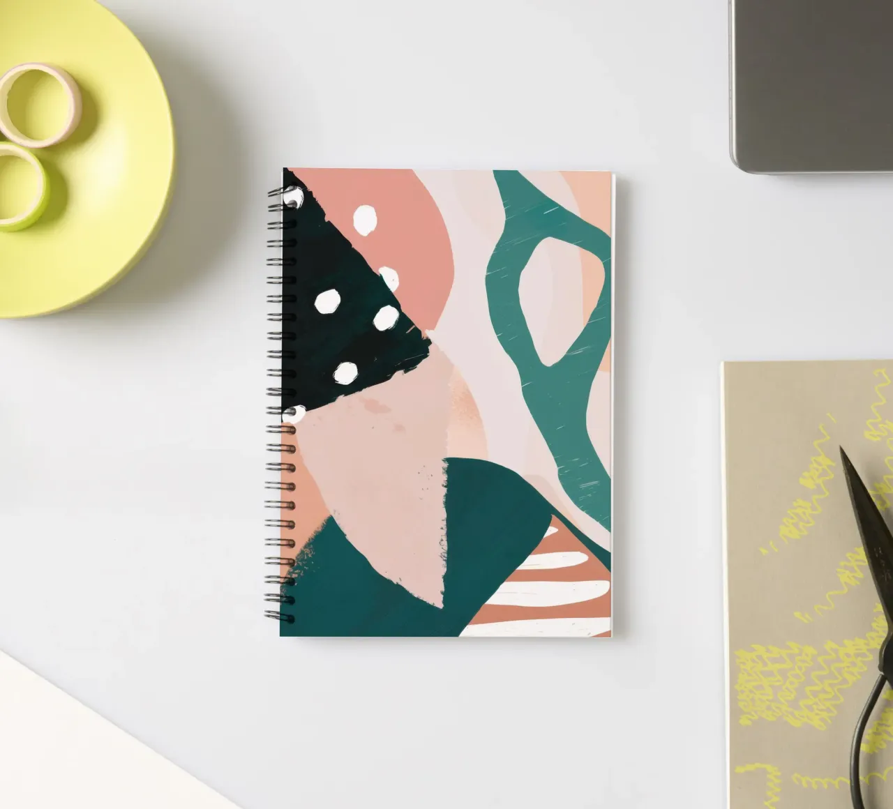 Pastel Dot Collage spiral notebook by Lunar Valentina