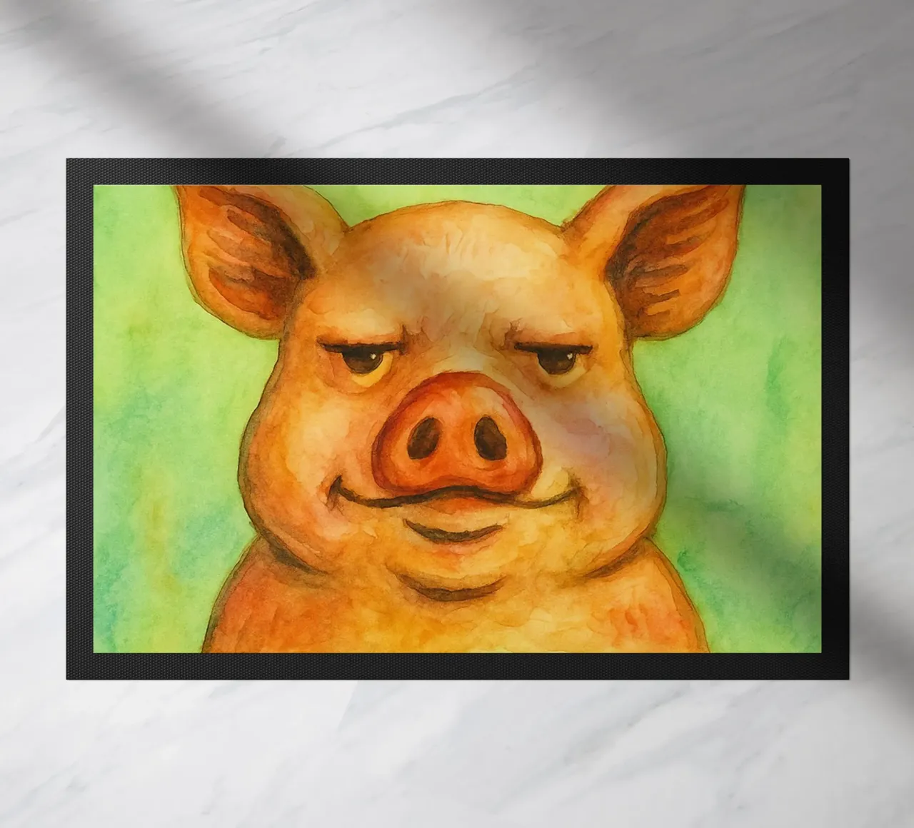 bacon me crazy pig art painting zerbino da Mutiaram
