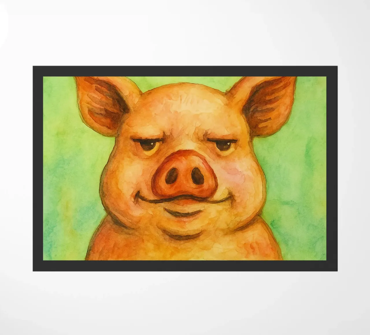 bacon me crazy pig art painting zerbino da Mutiaram