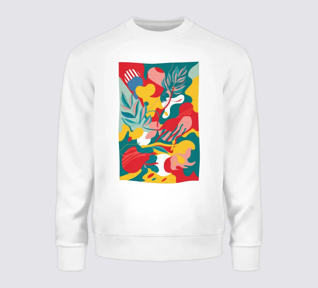 Floración aviar abstracta sudadera de Line Fable