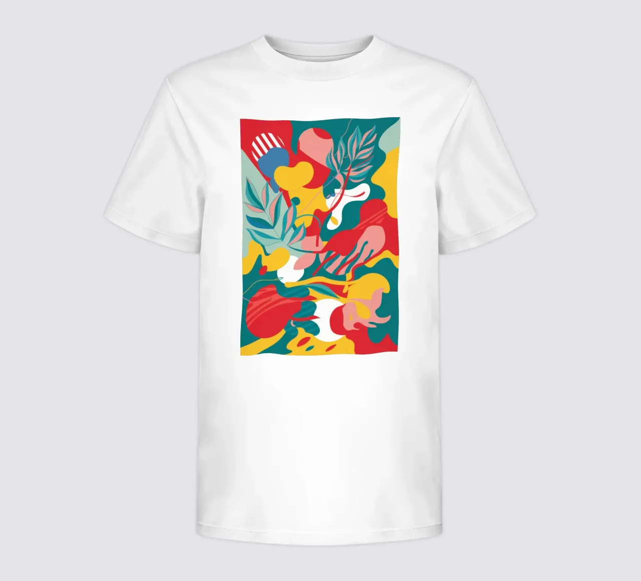 Abstract Avian Bloom kids t-shirt by Line Fable