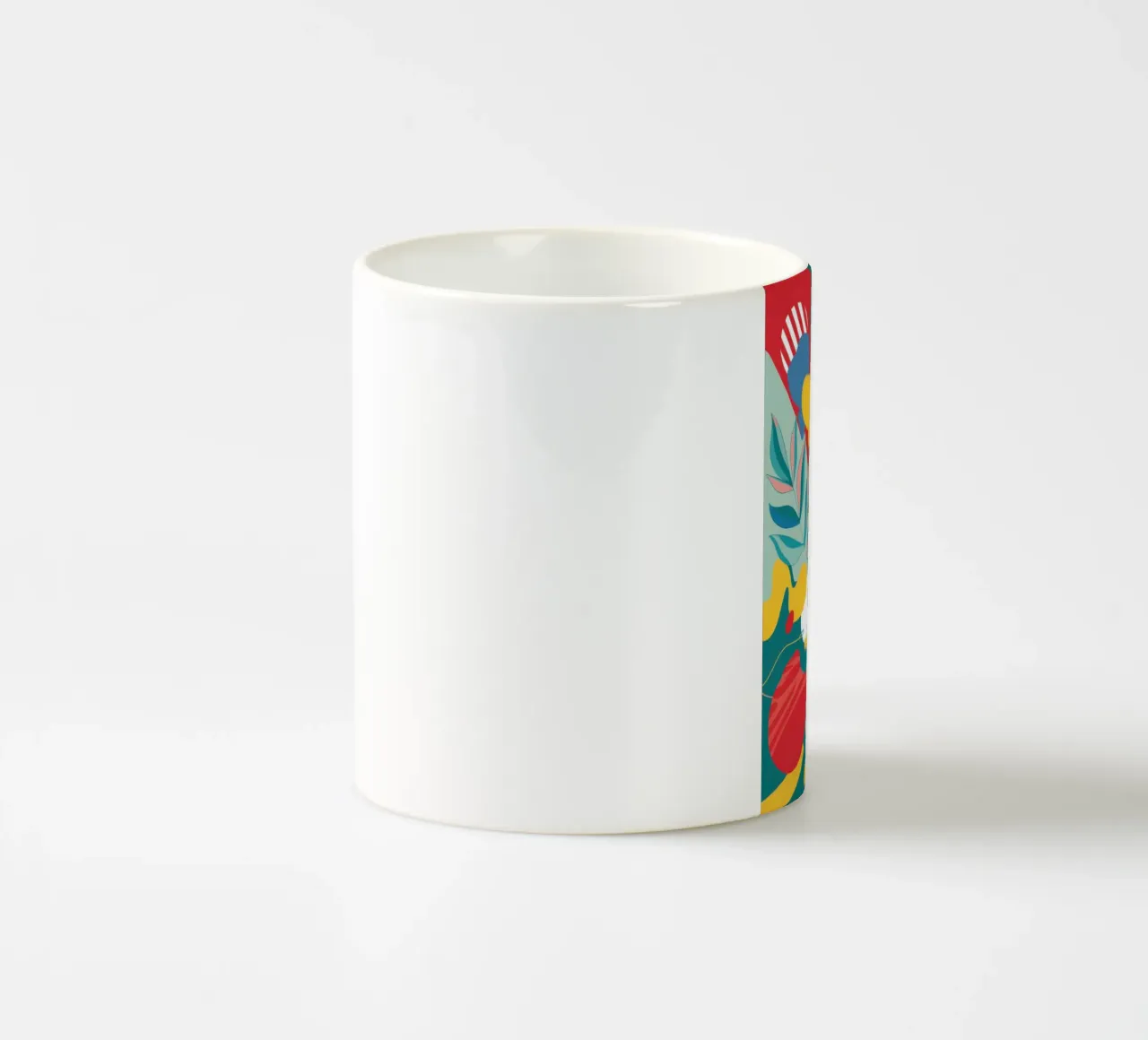 Fioritura aviaria astratta tazza in ceramica da Line Fable