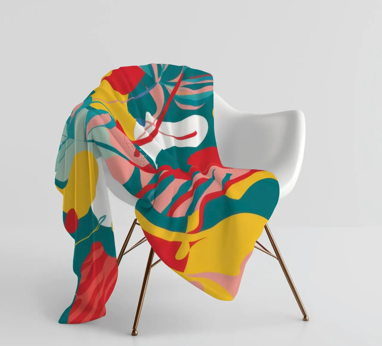 Fioritura aviaria astratta coperta in pile da Line Fable