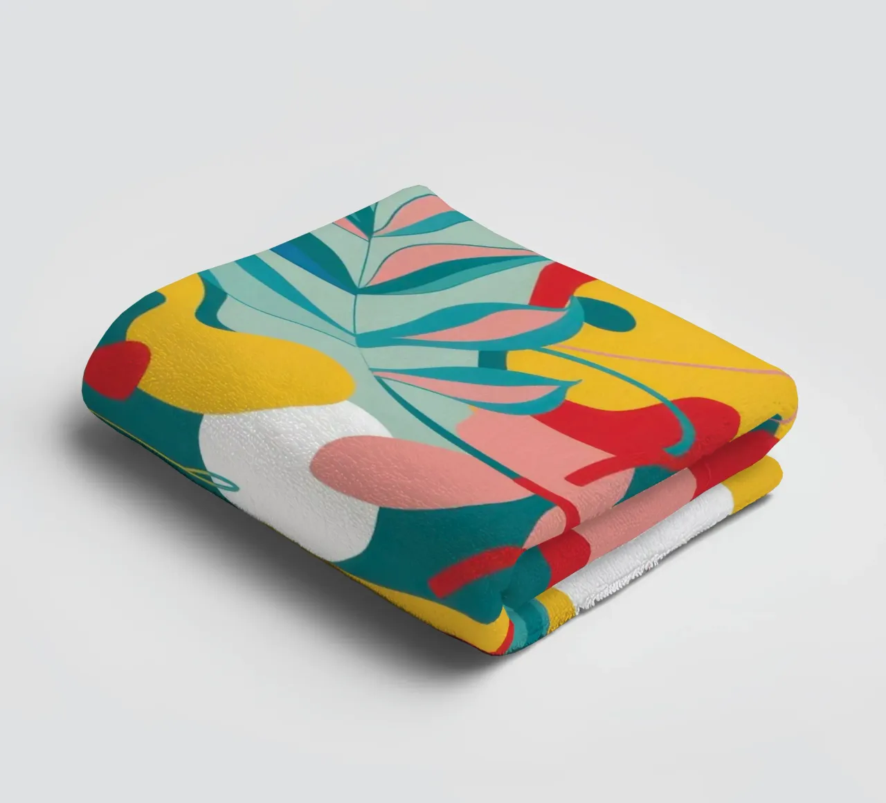 Abstract Avian Bloom towel by Line Fable