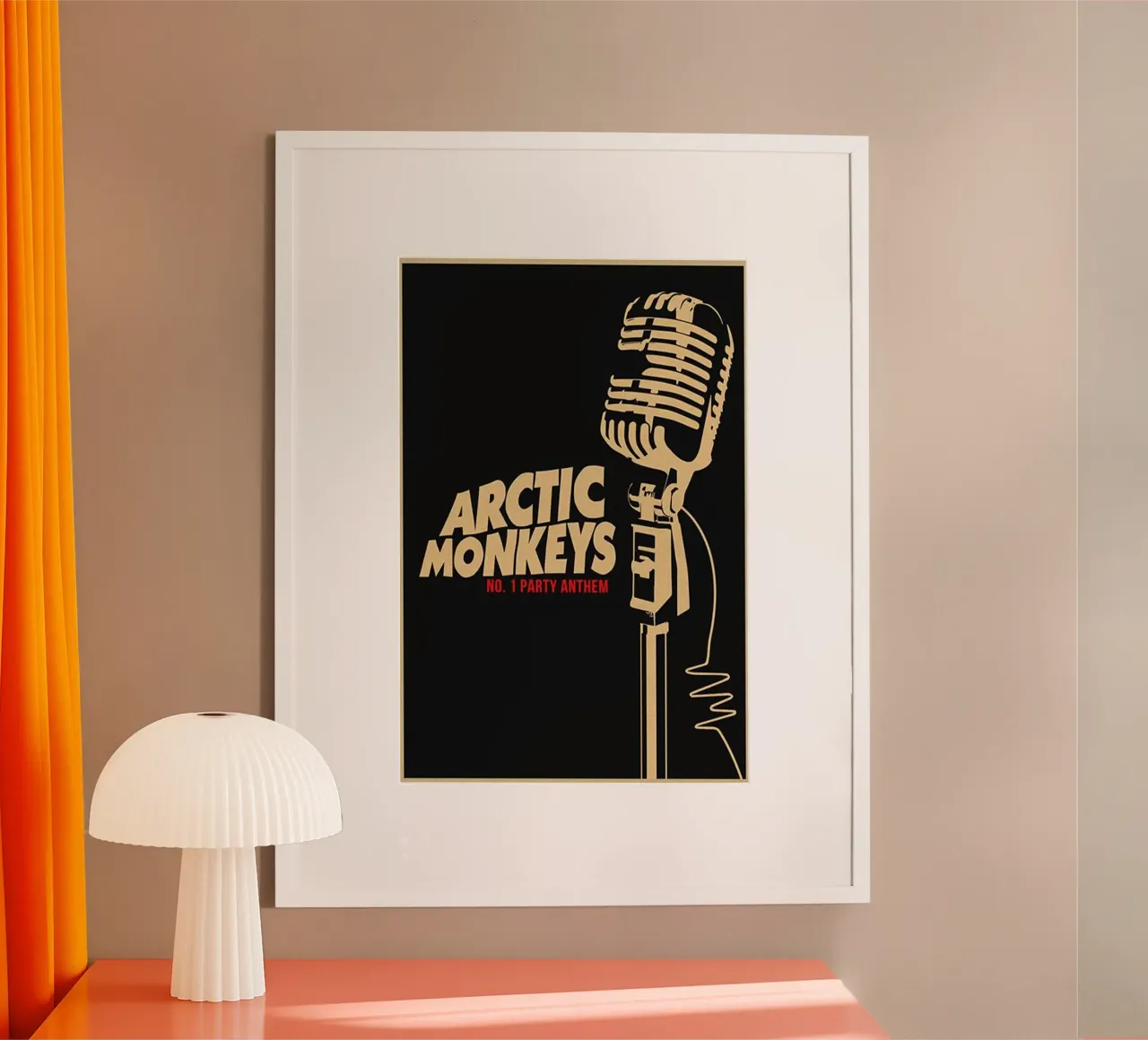 No. 1 Party Anthem Arctic Monkeys Mic poster con telaio in plastica da ASGONY