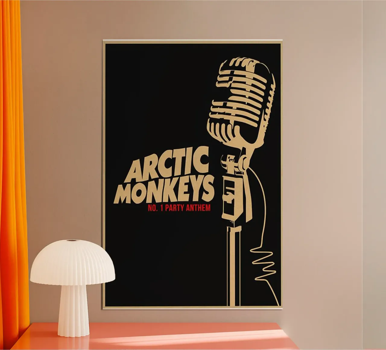 No. 1 Party Anthem Arctic Monkeys Mic poster con telaio in plastica da ASGONY