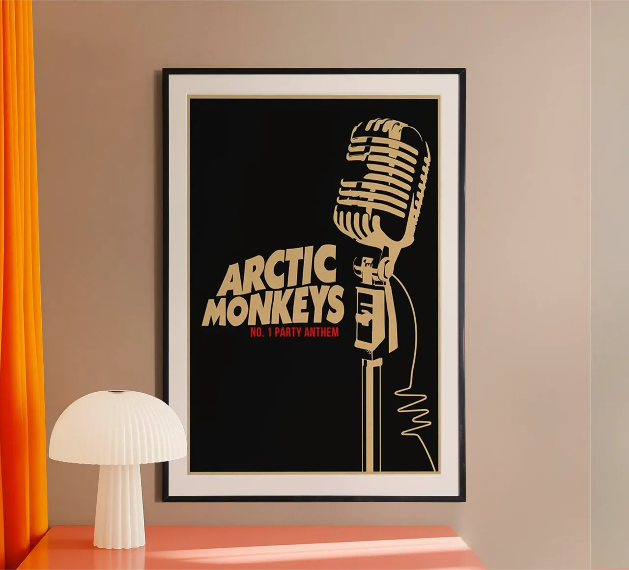 No. 1 Party Anthem Arctic Monkeys Mic poster con telaio in plastica da ASGONY