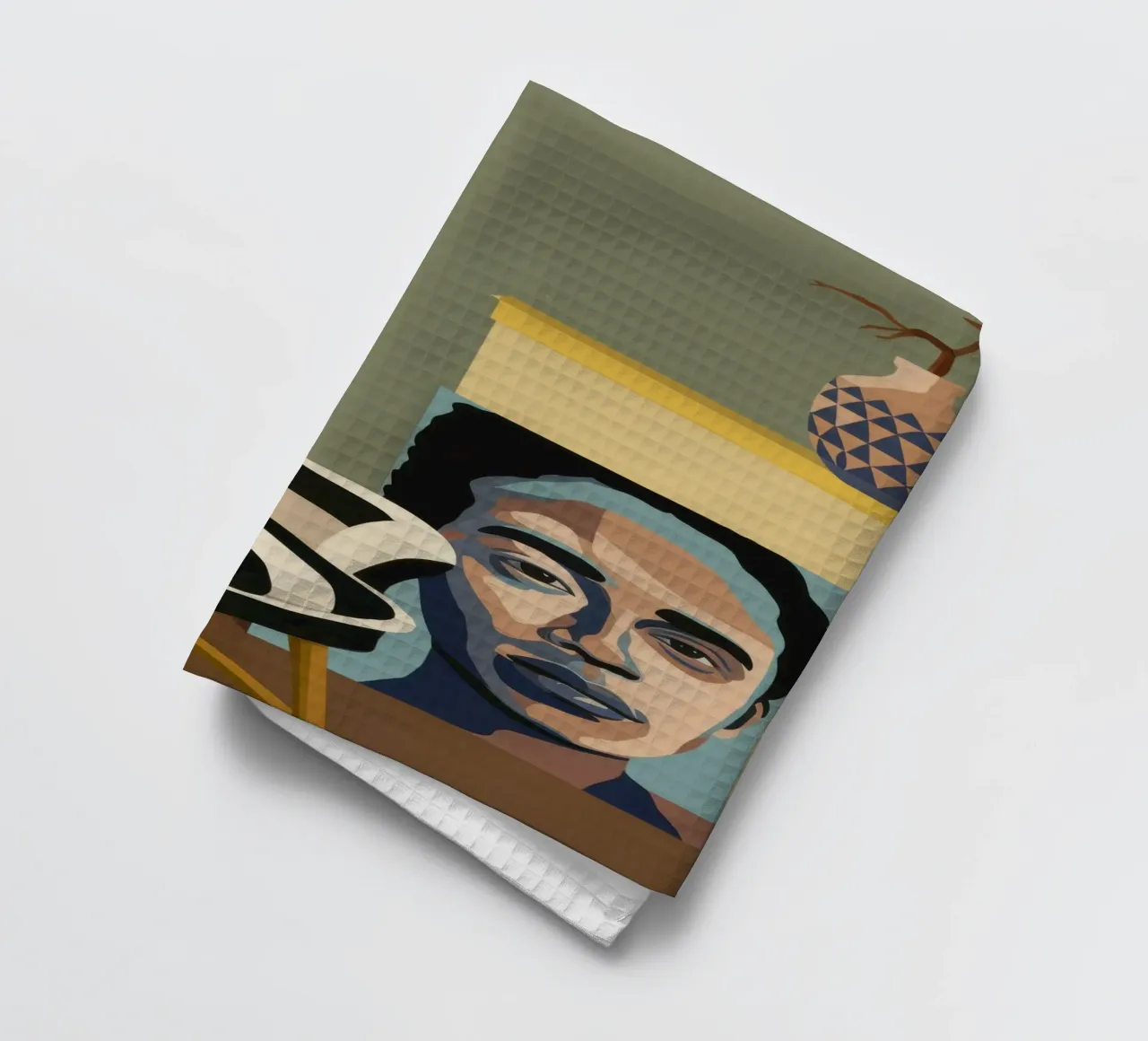 Artful Interior Stillness tea towel by Lunar Valentina