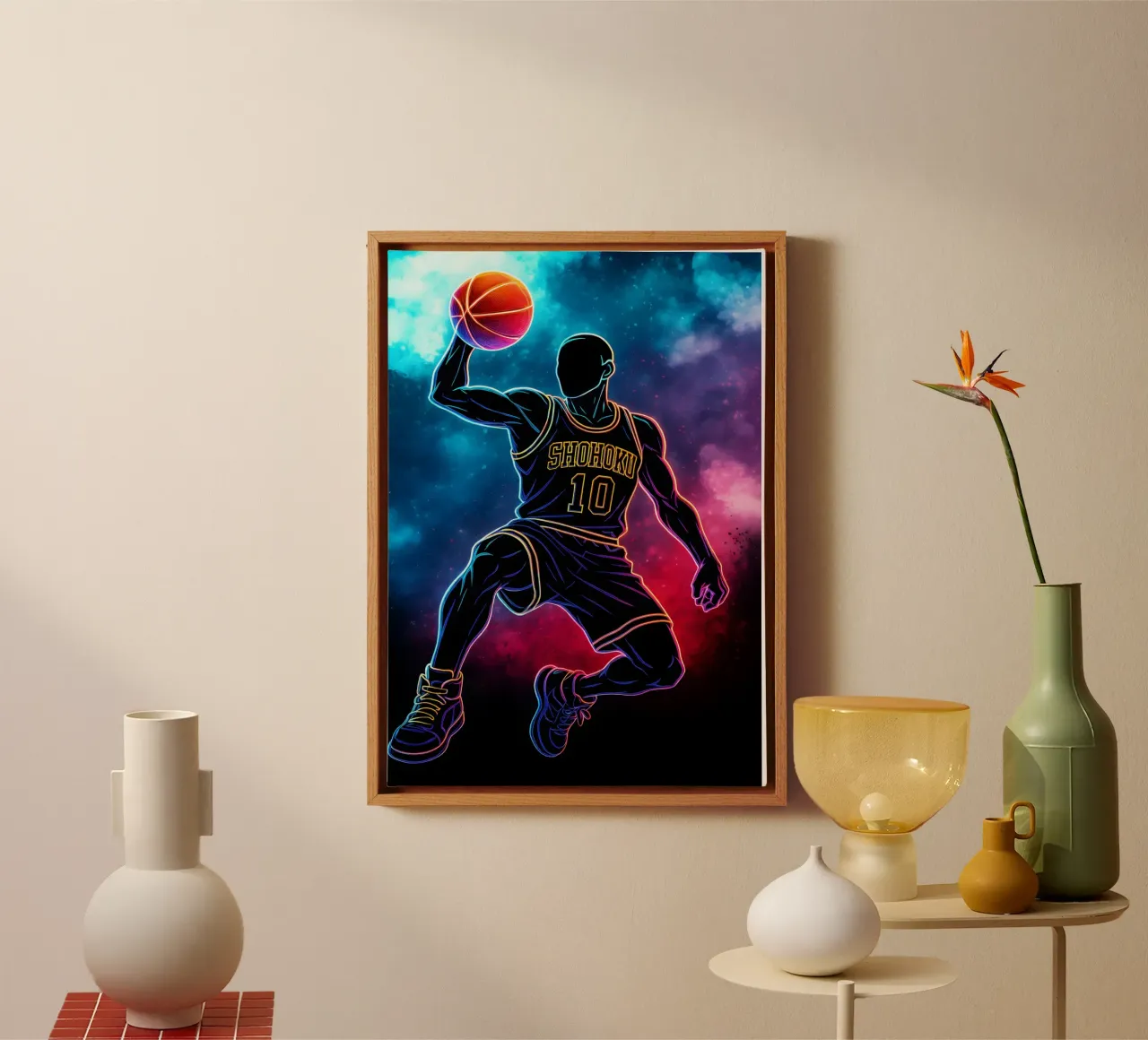 Soul Of Slam Dunk Hanamichi Sakuragi canvas met Baklijst van DGSoulheroes