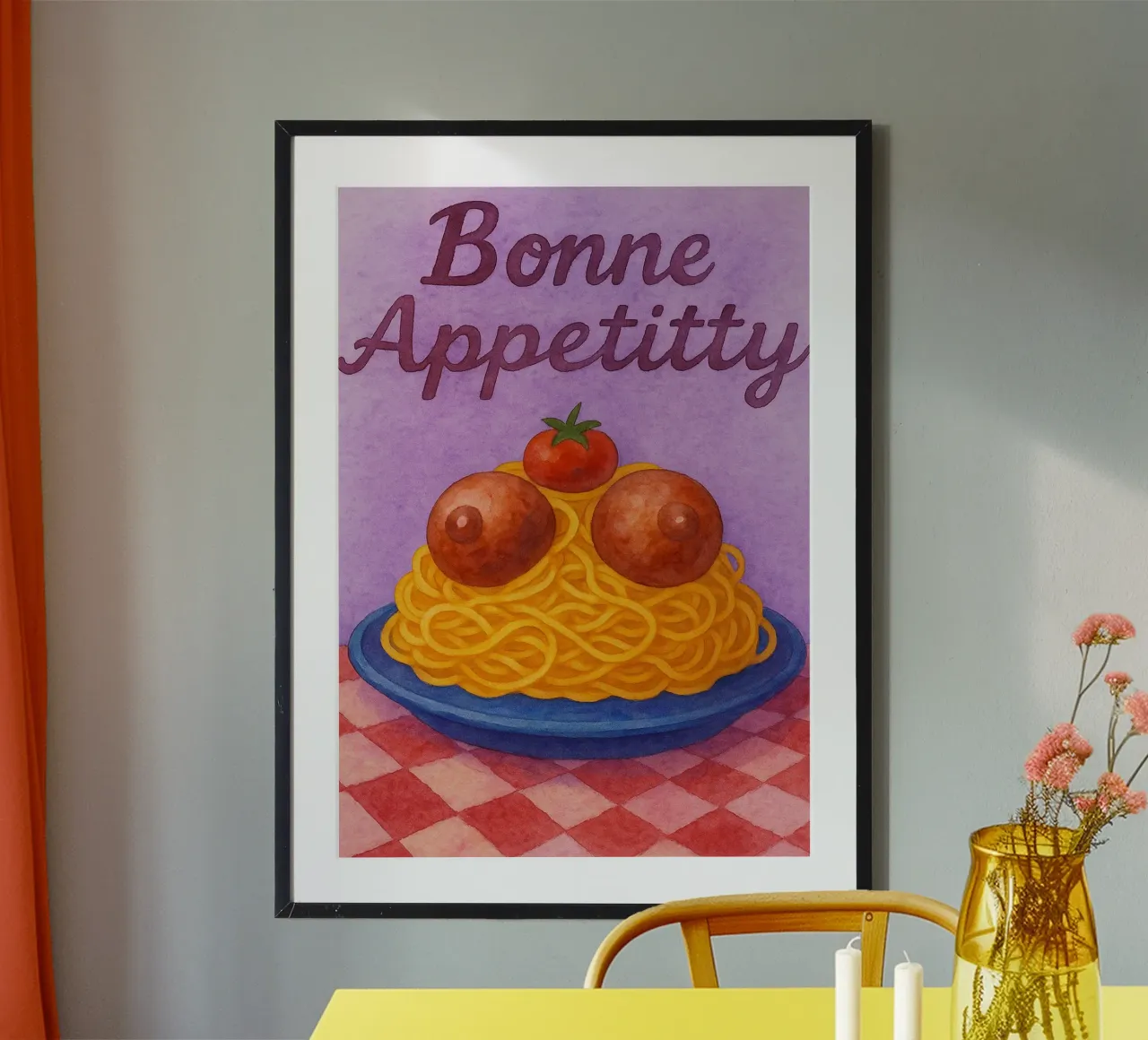bonne apetitty arte pittura poster da Mutiaram