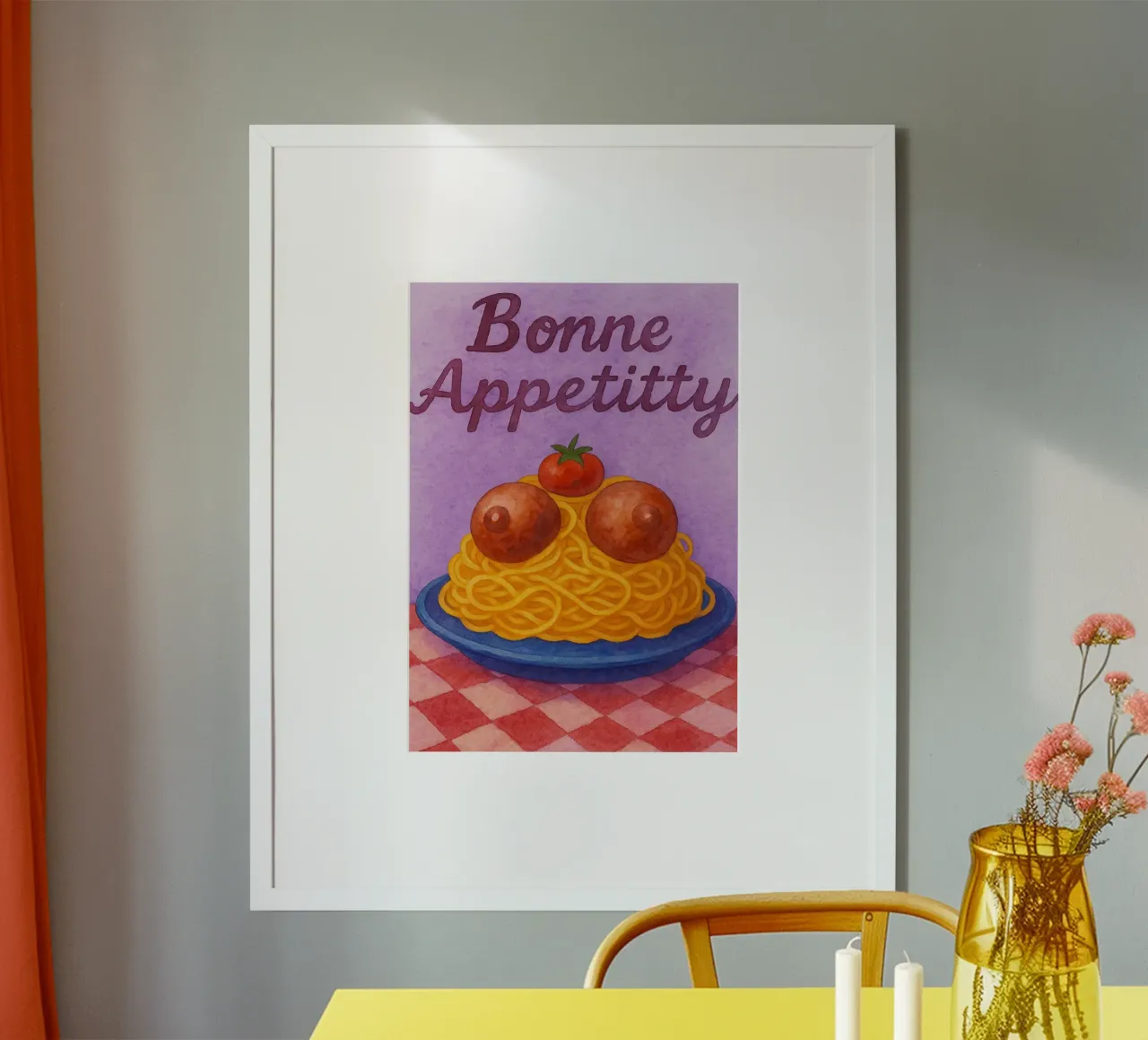 bonne apetitty arte pittura poster da Mutiaram