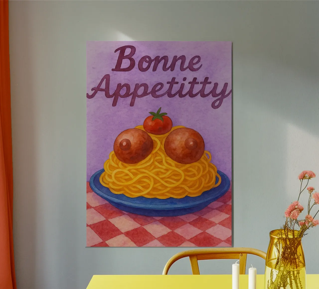 bonne apetitty arte pittura poster da Mutiaram