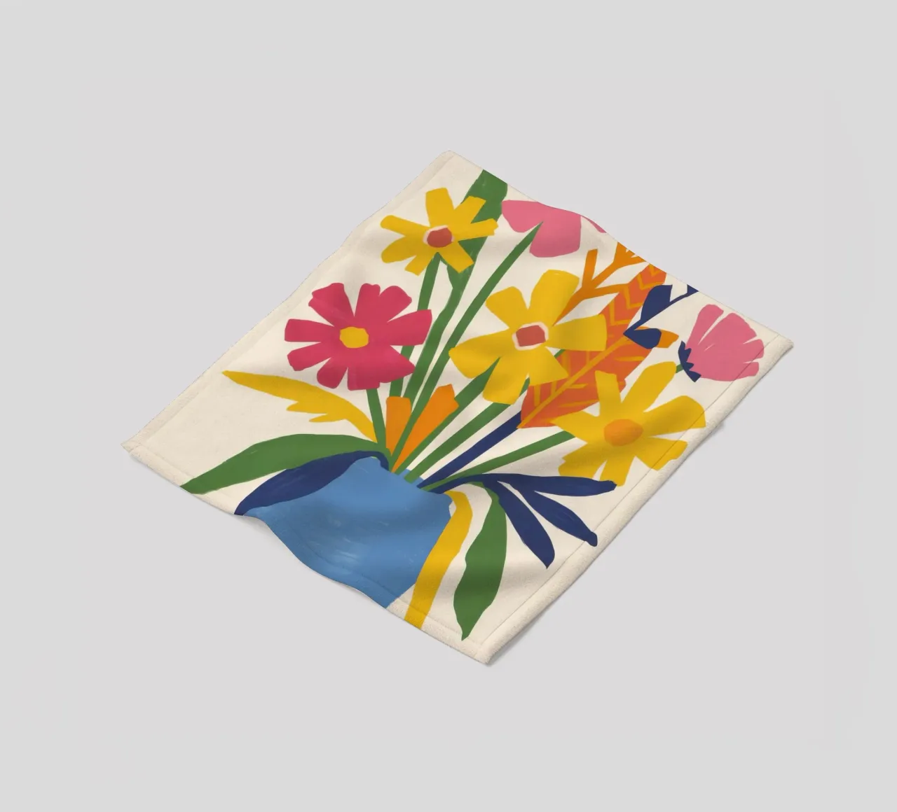 Bouquet gioioso Stillness coperta in pile da Line Fable