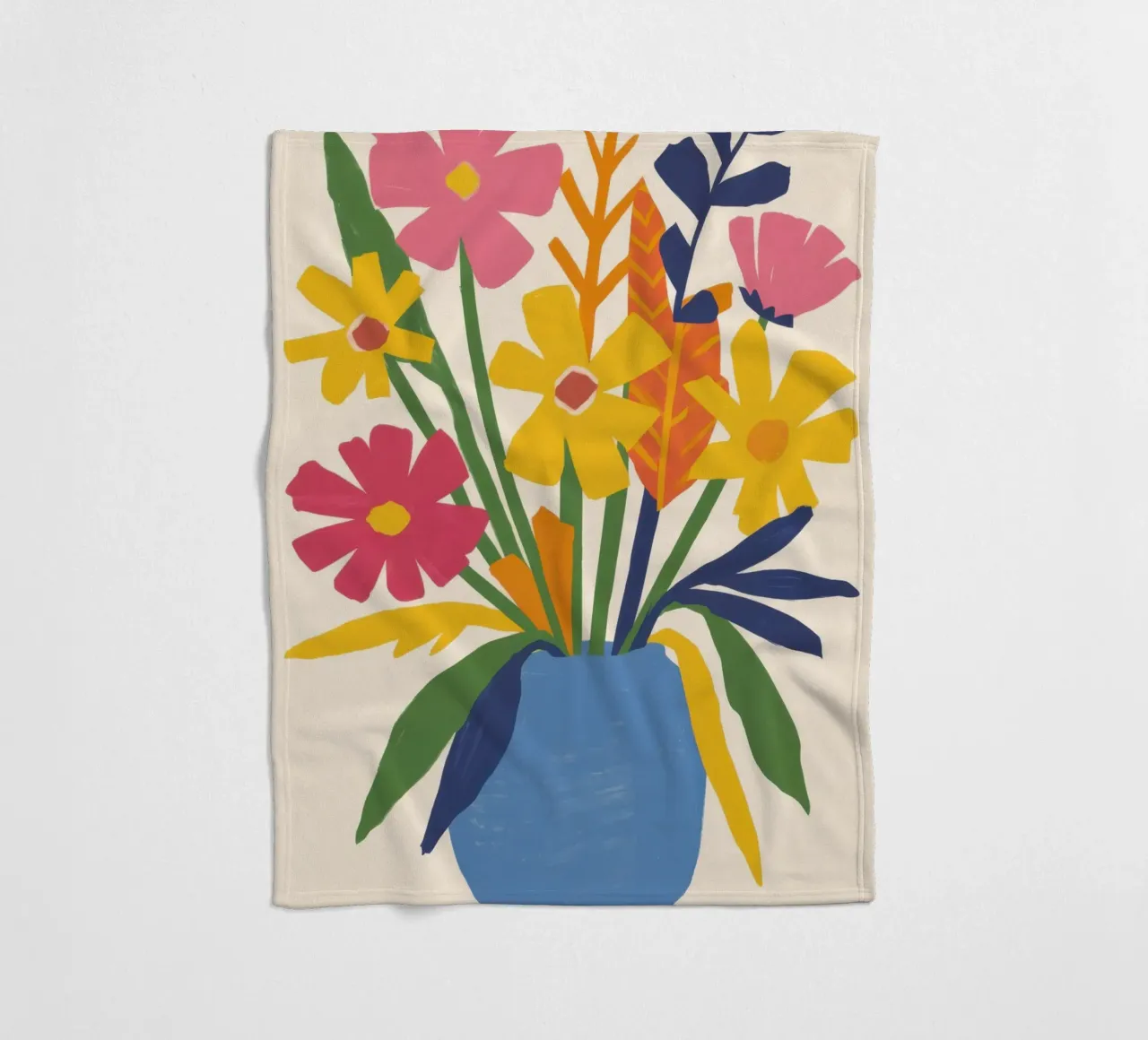Bouquet gioioso Stillness coperta in pile da Line Fable