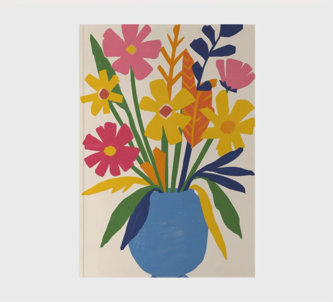 Joyful Bouquet Stillness notebook by Line Fable