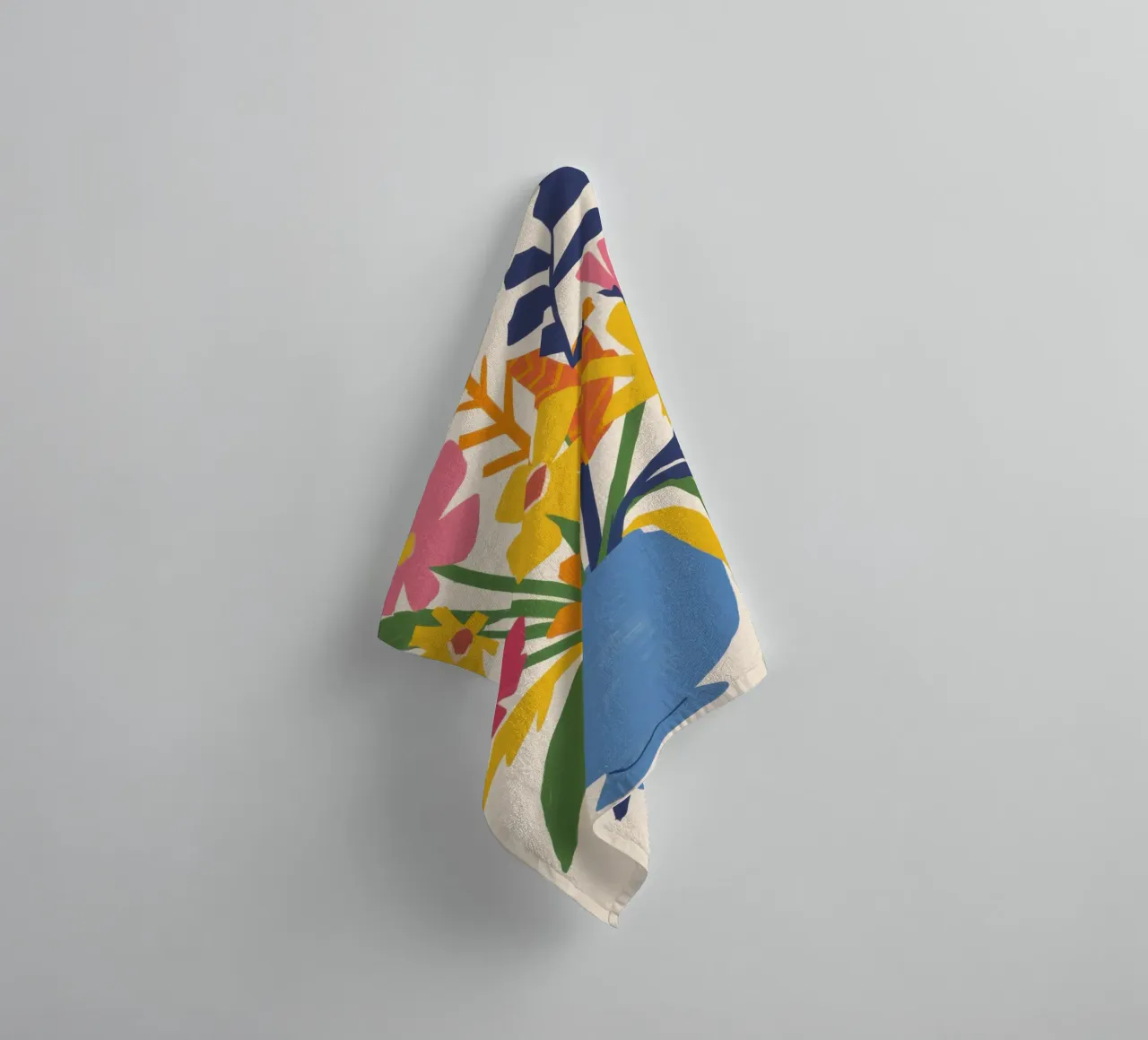 Joyful Bouquet Stillness towel by Line Fable