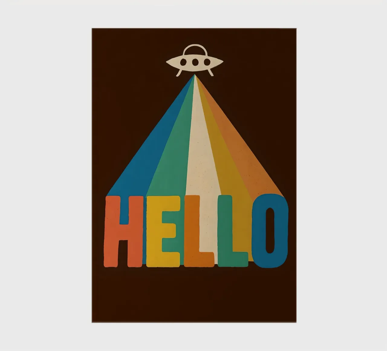 UFO retrò Hello Art diario da 🥝 KIWI STORE