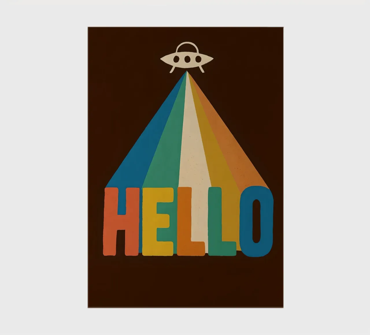 UFO retrò Hello Art diario da 🥝 KIWI STORE