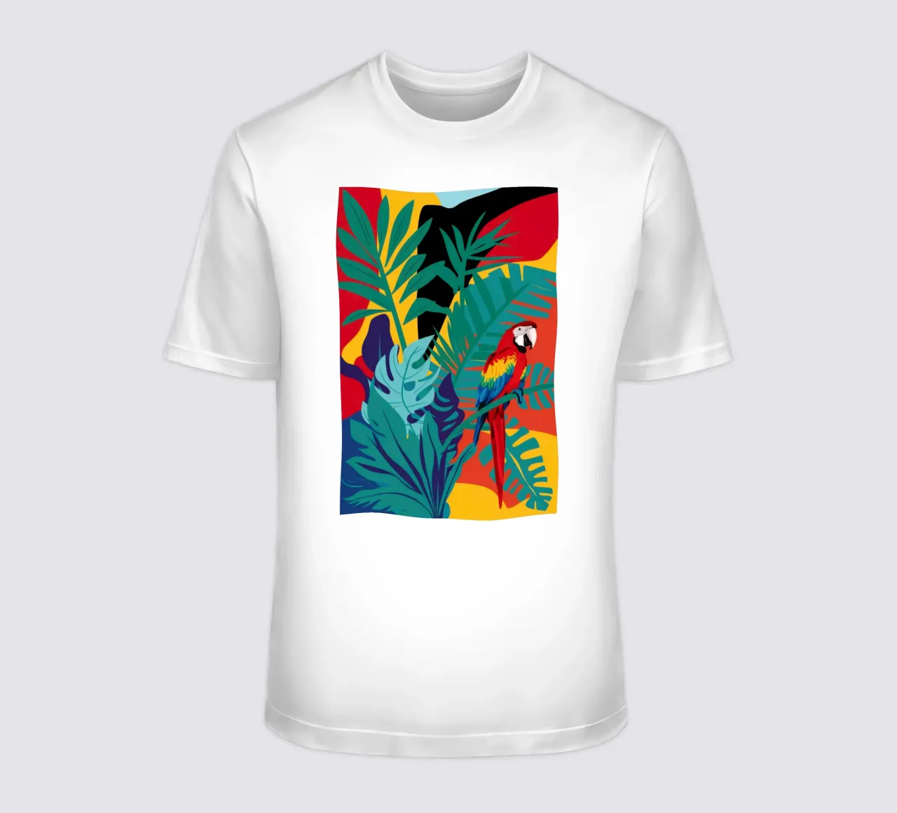 Paradiso dei pappagalli cremisi t-shirt da Lunar Valentina