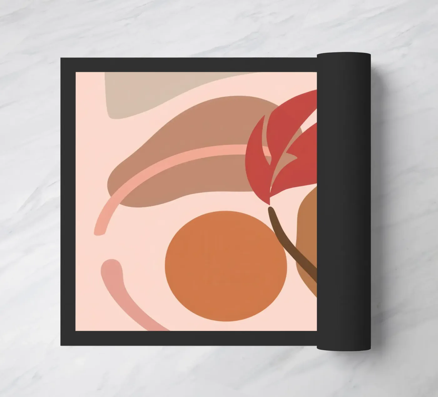 Abstract Earthy Forms doormat by Gaia Viesta