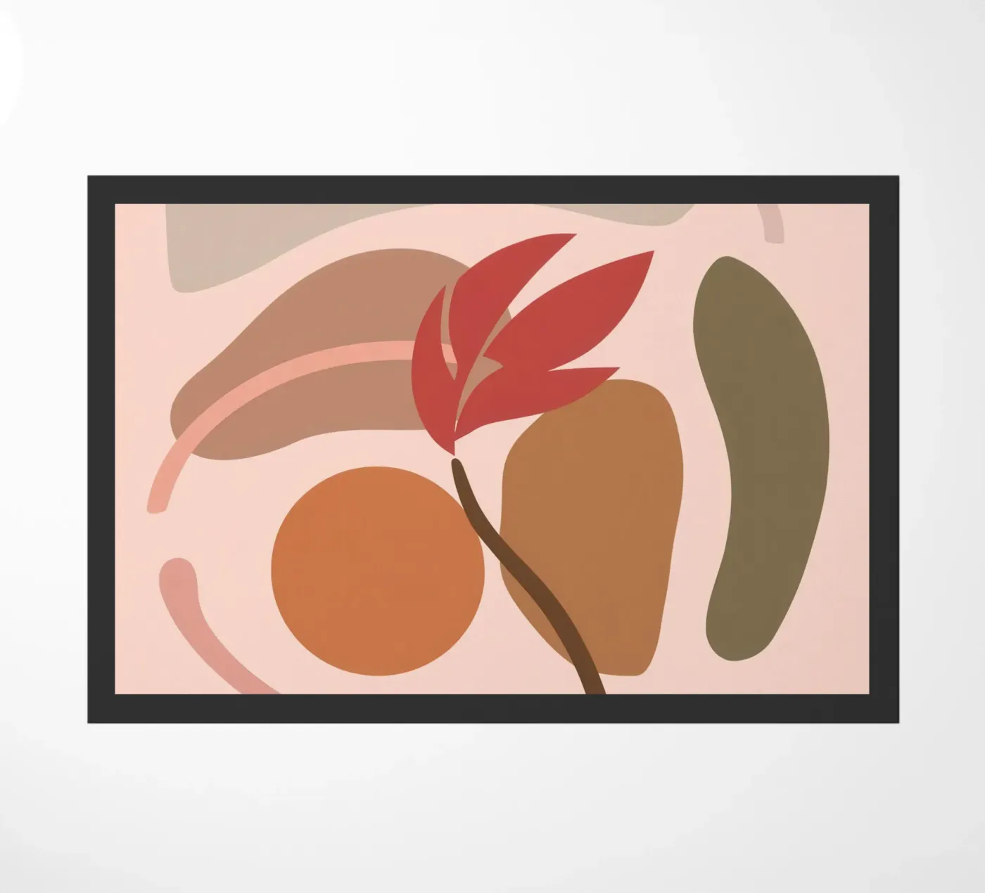 Abstract Earthy Forms doormat by Gaia Viesta