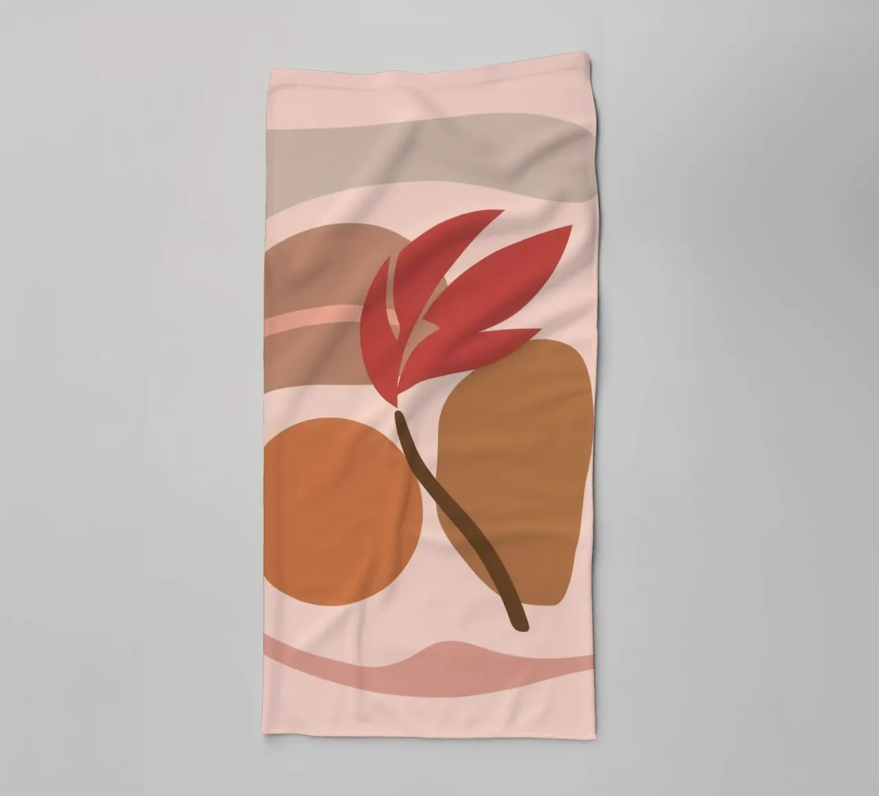Abstract Earthy Forms towel by Gaia Viesta