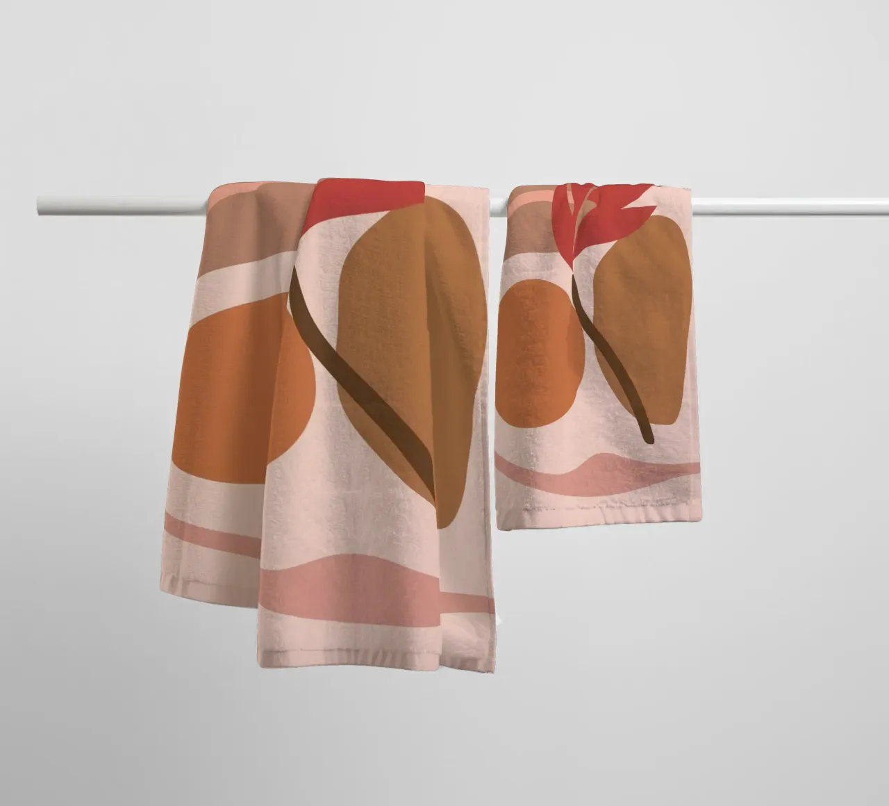 Abstract Earthy Forms towel by Gaia Viesta