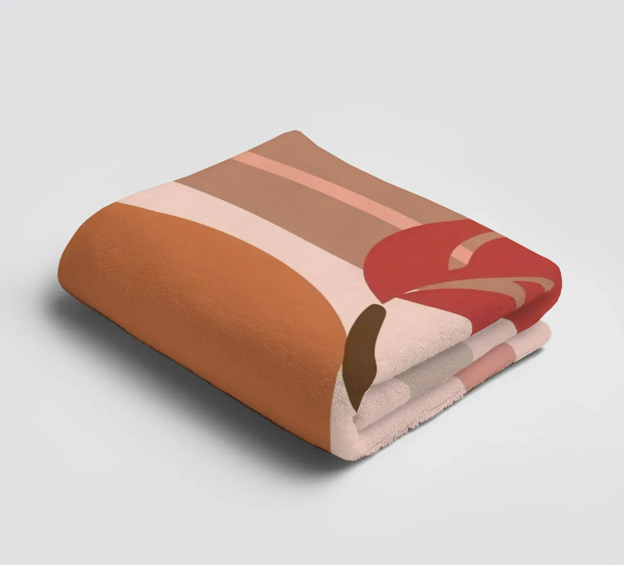 Abstract Earthy Forms towel by Gaia Viesta