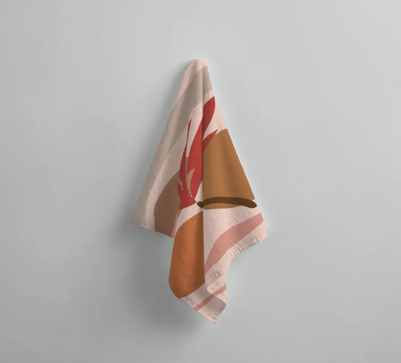 Abstract Earthy Forms towel by Gaia Viesta
