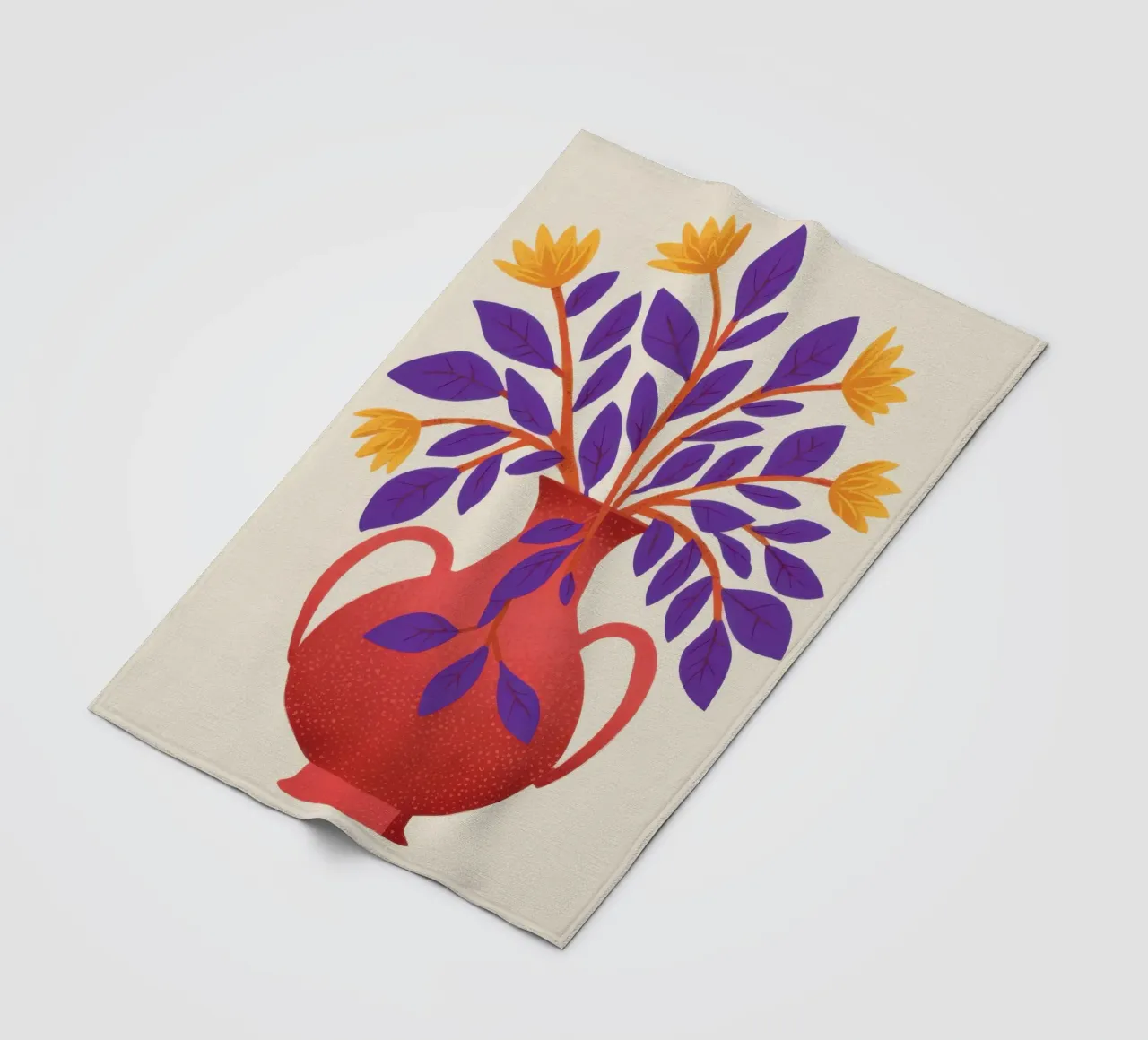 Bouquet di colori primari coperta in pile da Line Fable