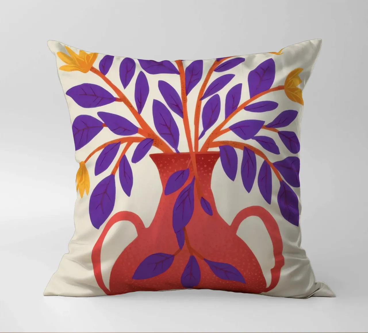 Bouquet di colori primari cuscino da Line Fable