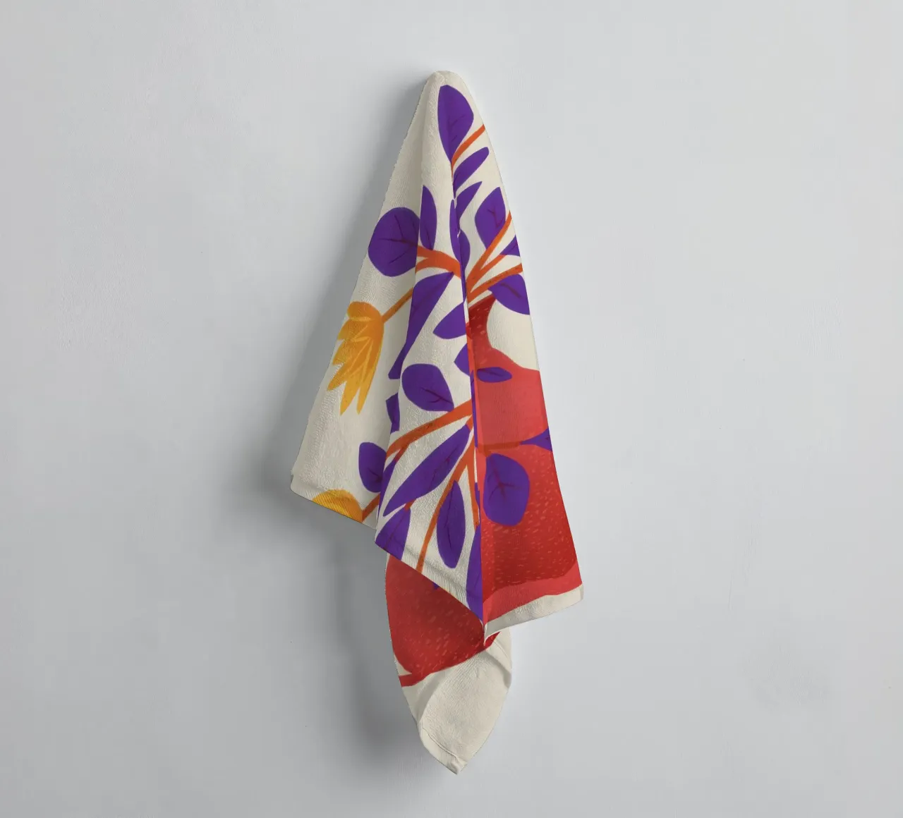 Bouquet di colori primari asciugamano da bagno da Line Fable