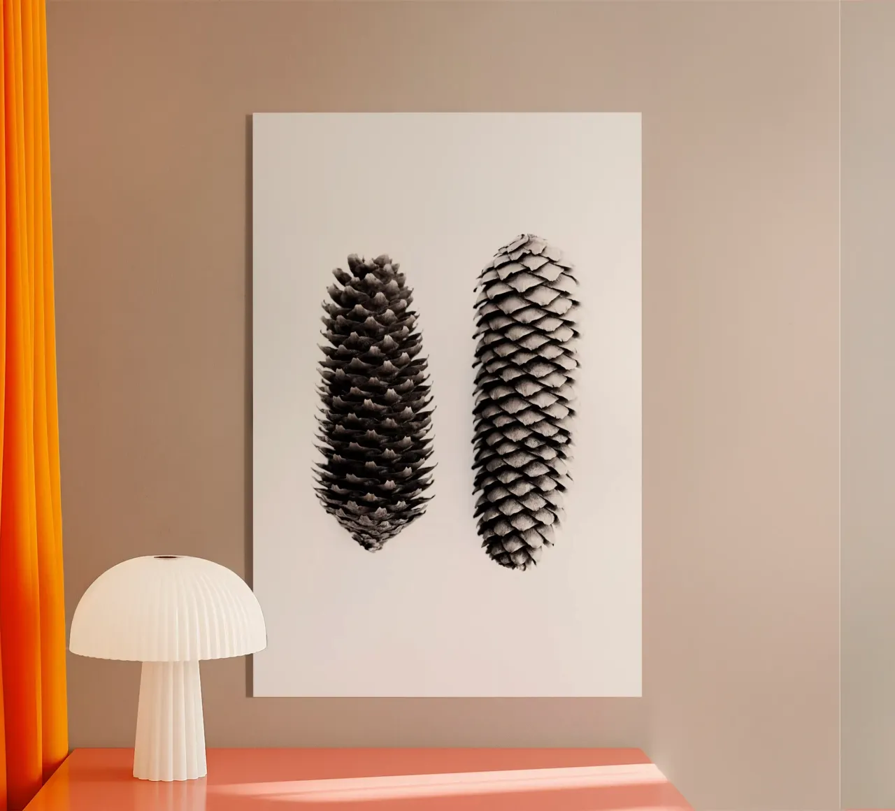 Pine Cones 3 plexiglass da Mareike Böhmer Photography