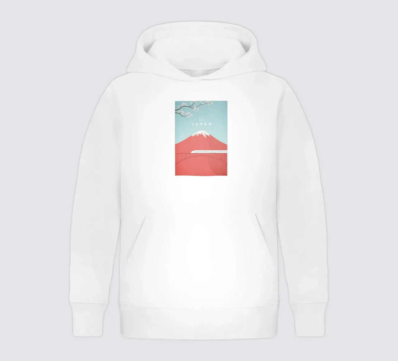 fare un viaggio in treno con vista sulle montagne felpa bambino con cappuccio da damon store