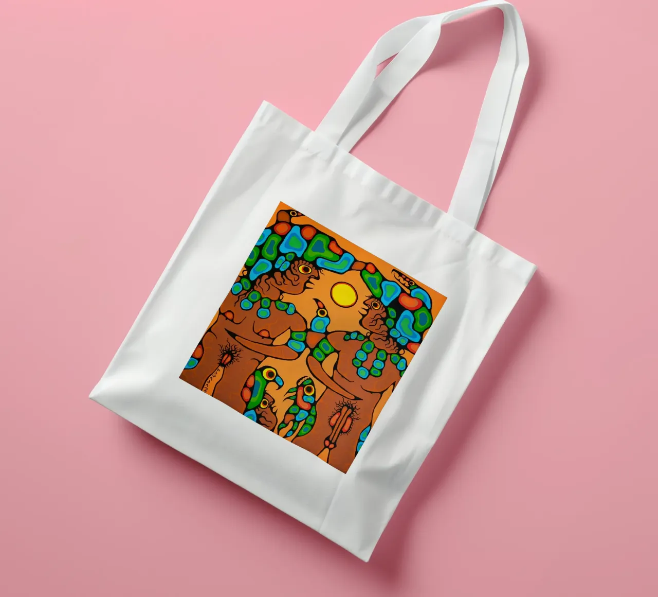 Grootvader Kinderen jute draagtas van ARTMAIACREATION