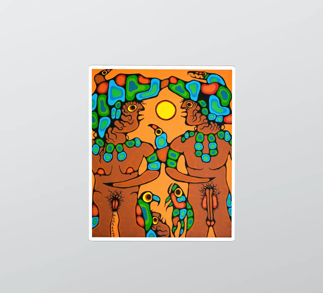 Grootvader Kinderen sticker van ARTMAIACREATION