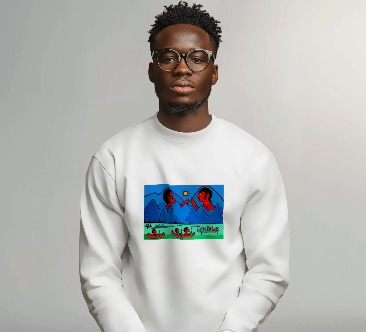 Im Land der Giganten Sweatshirt von ARTMAIACREATION