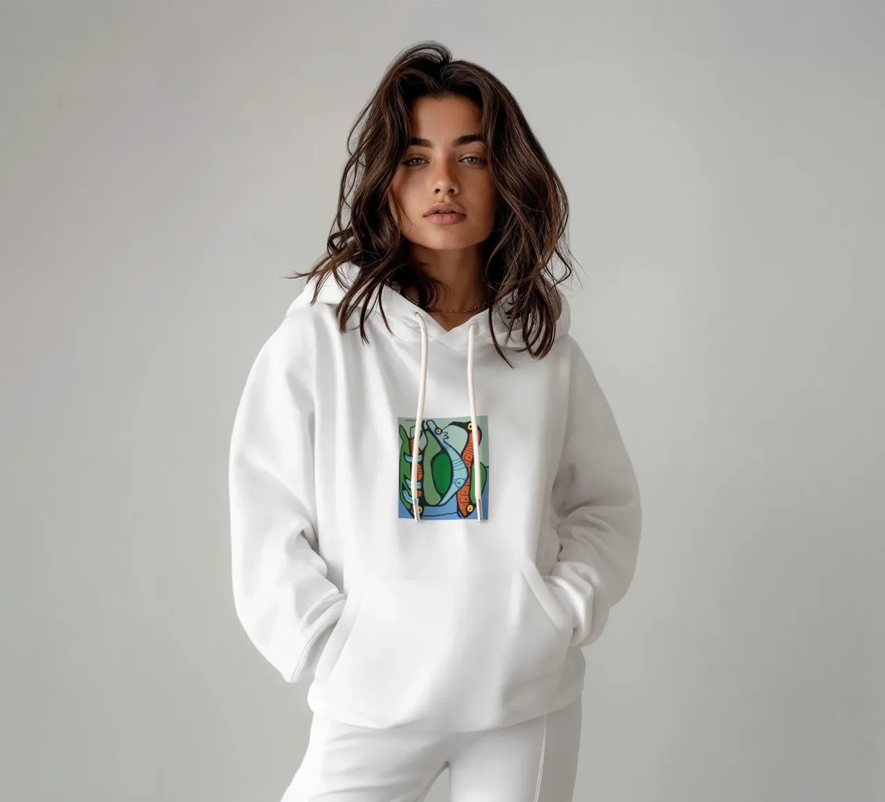 Mirarse los unos a los otros sudadera con capucha de ARTMAIACREATION