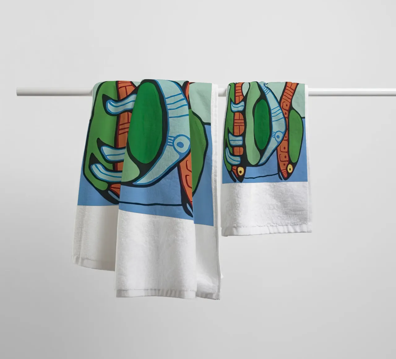 Mirarse los unos a los otros toalla de baño de ARTMAIACREATION