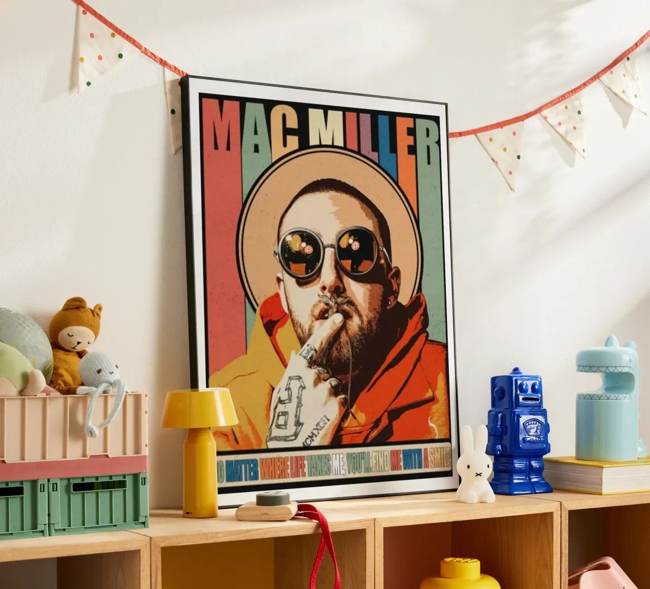 Lo stile divertente di Mac Miller alluminio dibond da softseilish