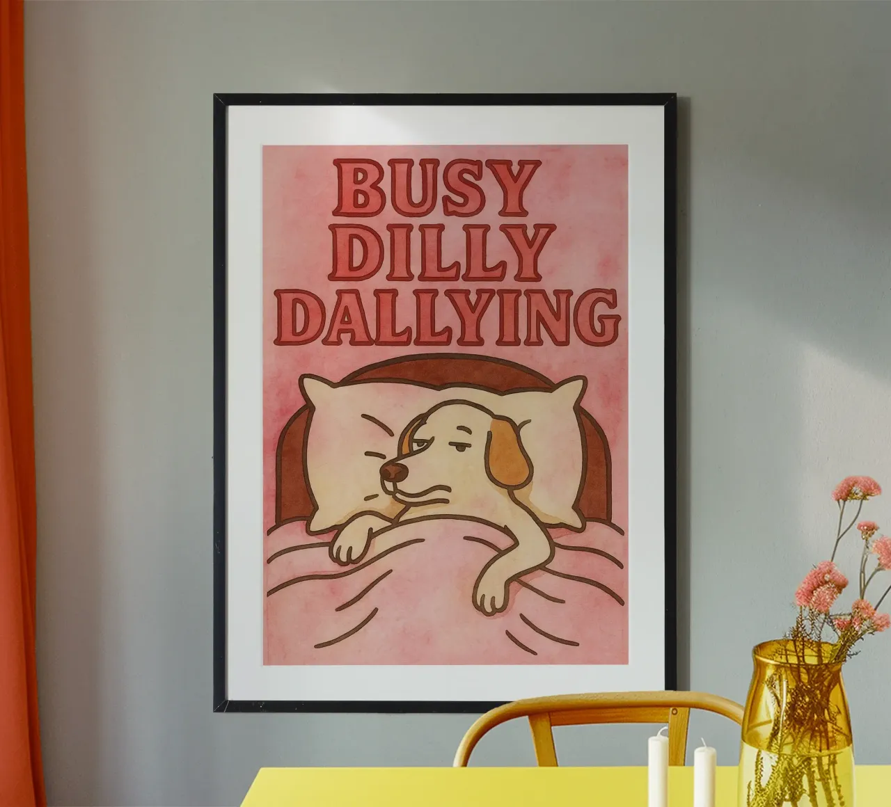 occupato a fare il cretino con l'arte della pittura poster da Mutiaram