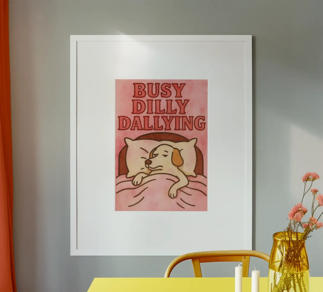 occupato a fare il cretino con l'arte della pittura poster da Mutiaram