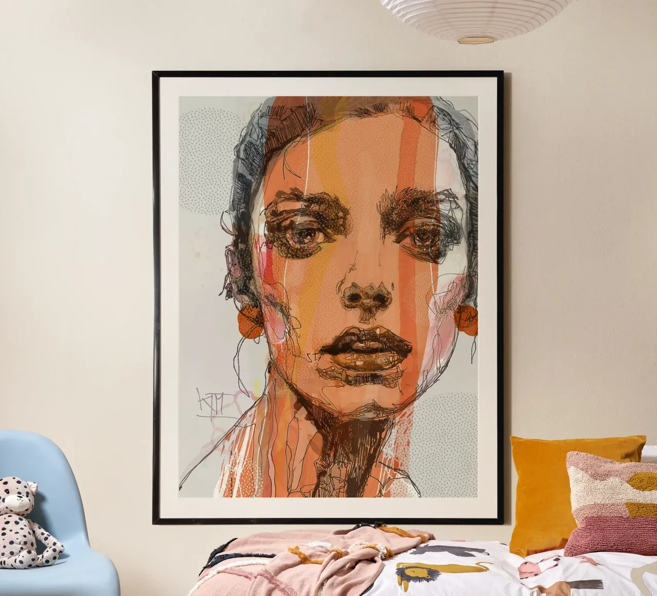 orange poster da Giulio Iurissevich