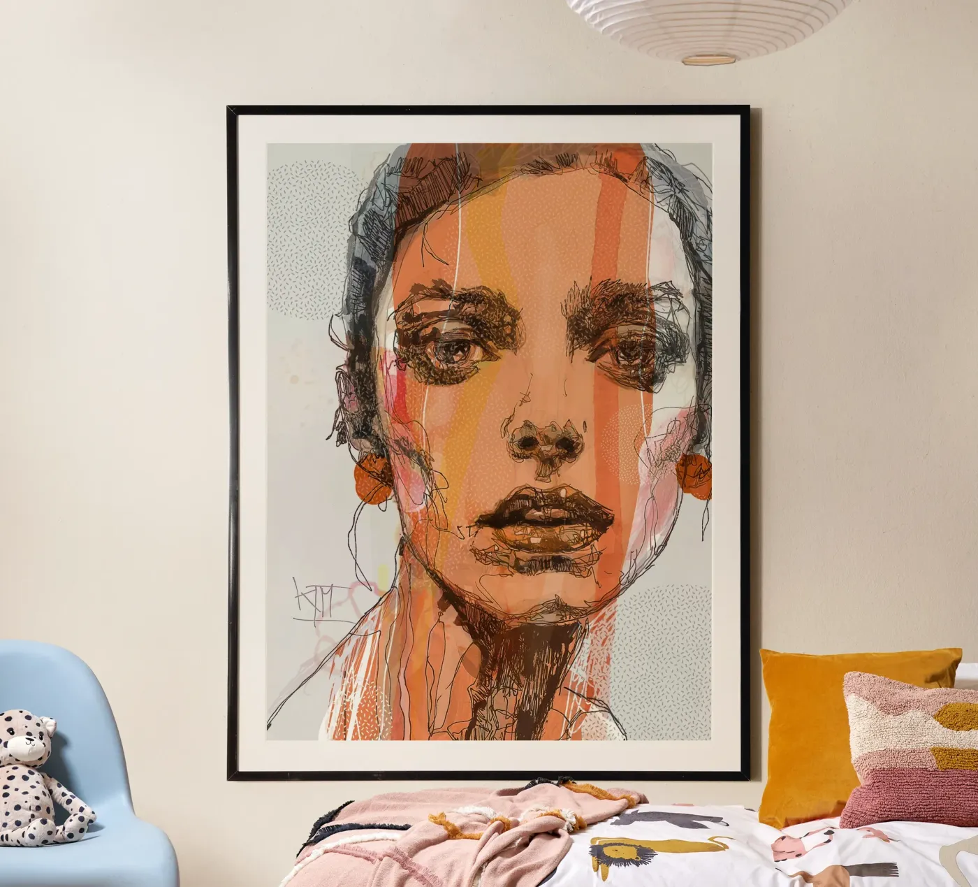 orange poster da Giulio Iurissevich