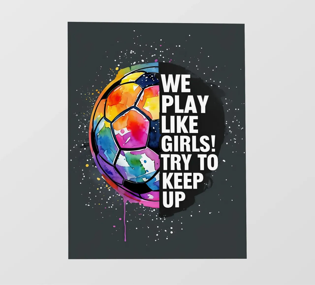 Pallone da calcio colorato con testo telo in pvc da 🥝 KIWI STORE