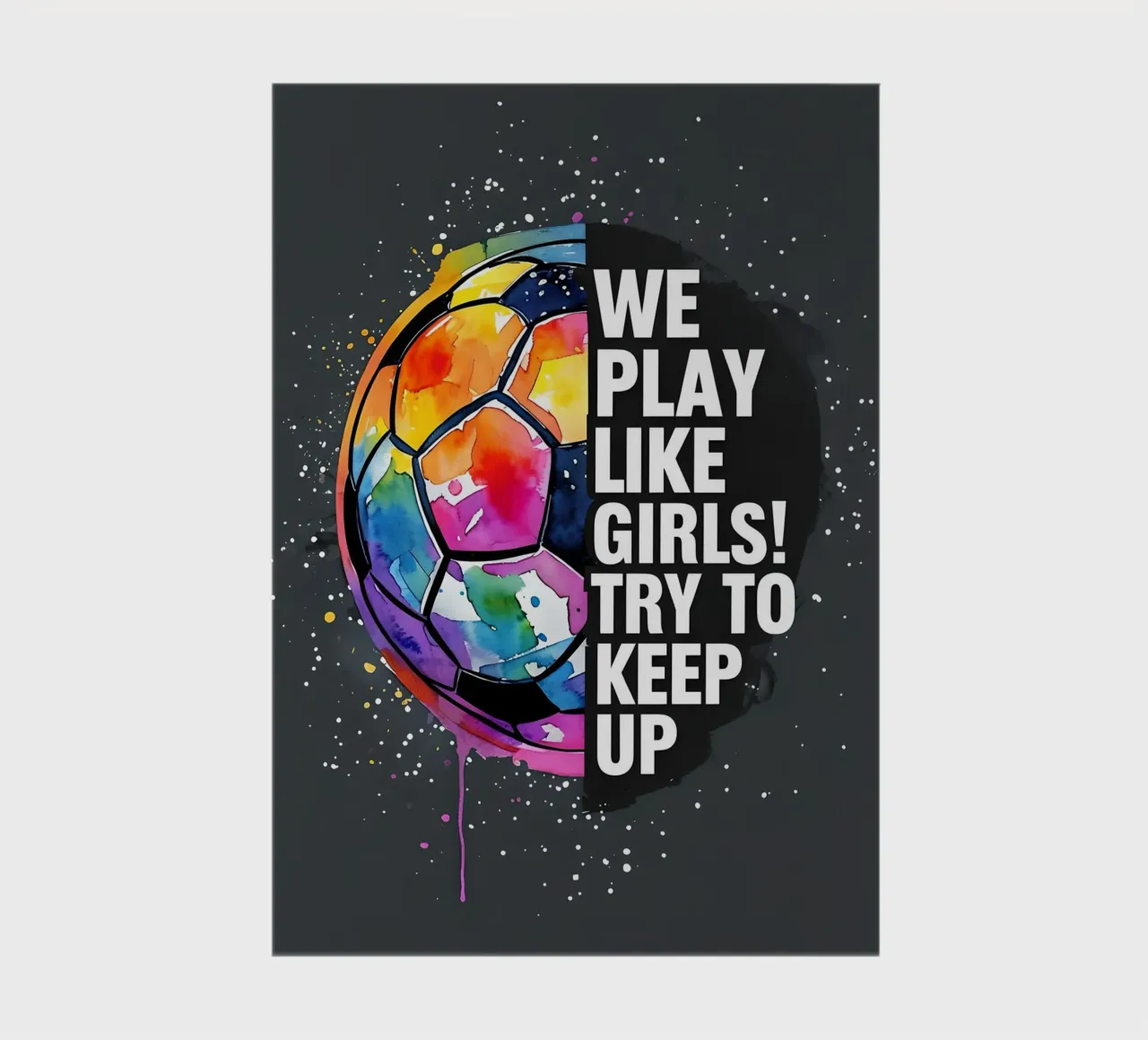 Colorful Soccer Ball with Text notebook by 🥝 KIWI STORE
