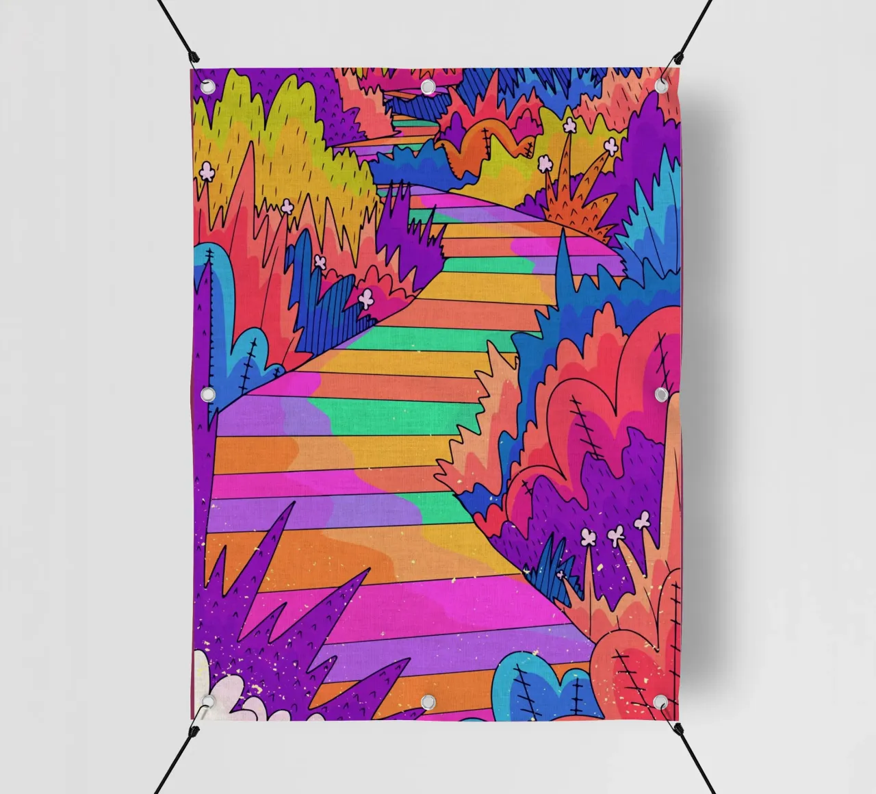 Un sentiero nel bosco telo in pvc da Ashley Studio